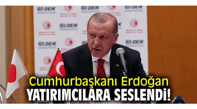 Cumhurbaşkanı Erdoğan yatırımcılara seslendi 