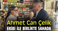 Ahmet Can Çelik, ekibi ile birlikte sahada