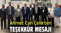 Ahmet Can Çelik'ten teşekkür mesajı