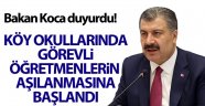 Köy okullarında görevli öğretmenlerin aşılanmasına başlandı