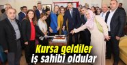 Kursa geldiler iş sahibi oldular 